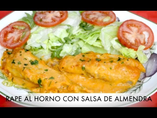Receta de Rape al horno con almendras
