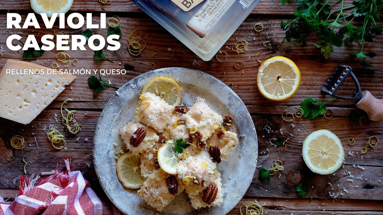 Receta de Ravioli rellenos de pescado