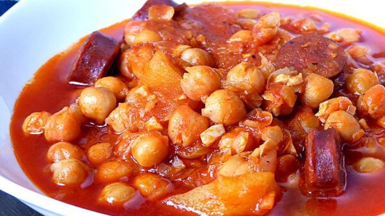 Receta de Rehogado de garbanzos