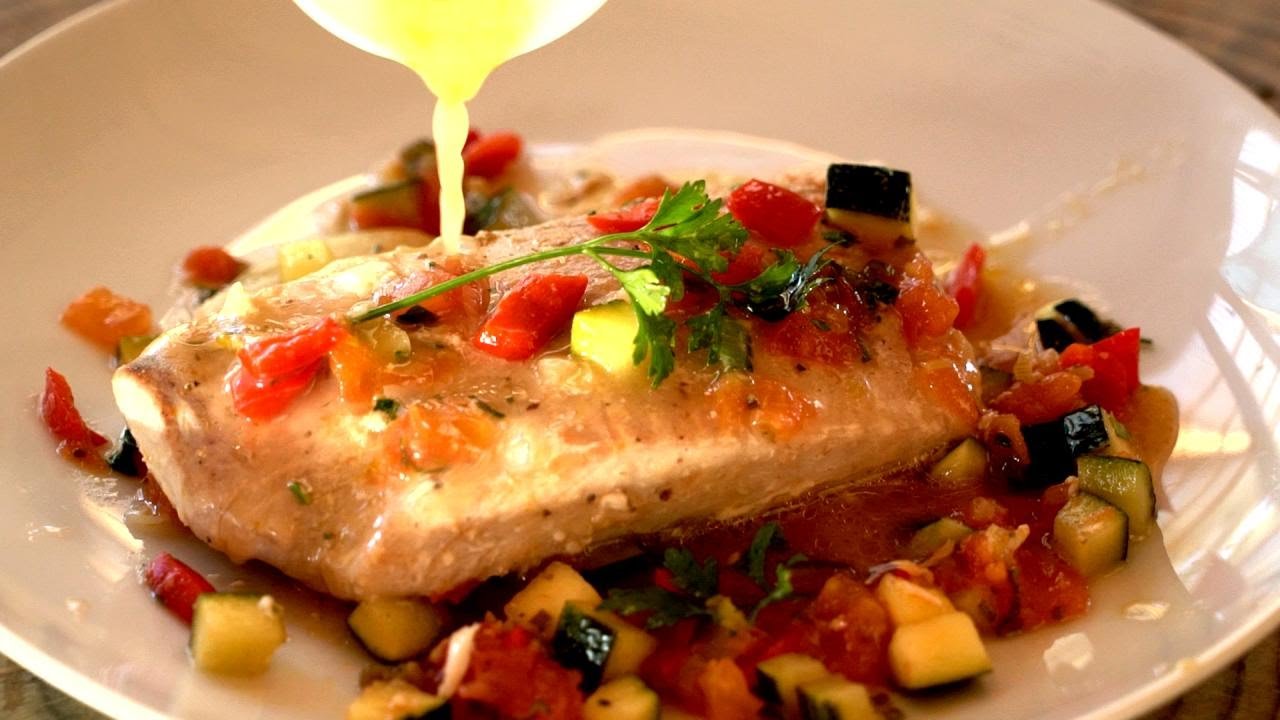 Receta de Reineta al horno con verduras