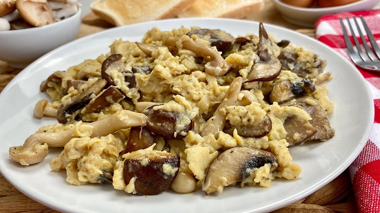 Receta de Revuelto de setas con huevo