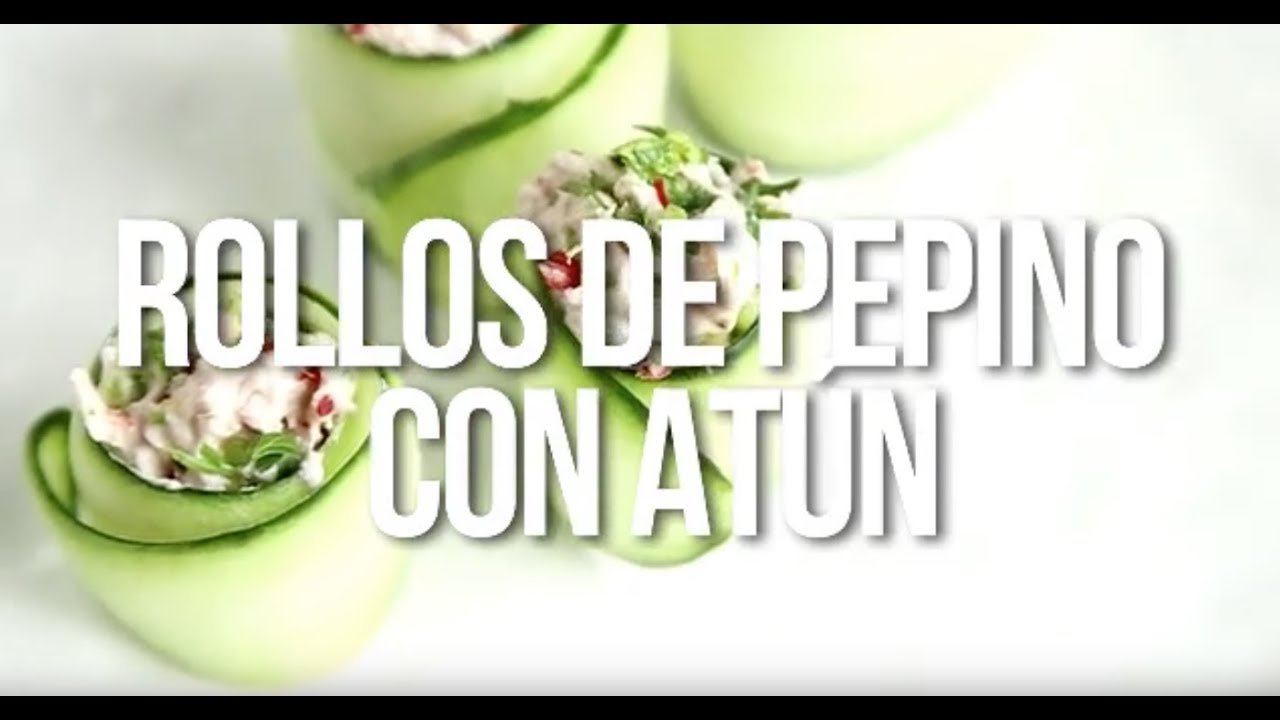 Receta de Rollitos de pepino con atún
