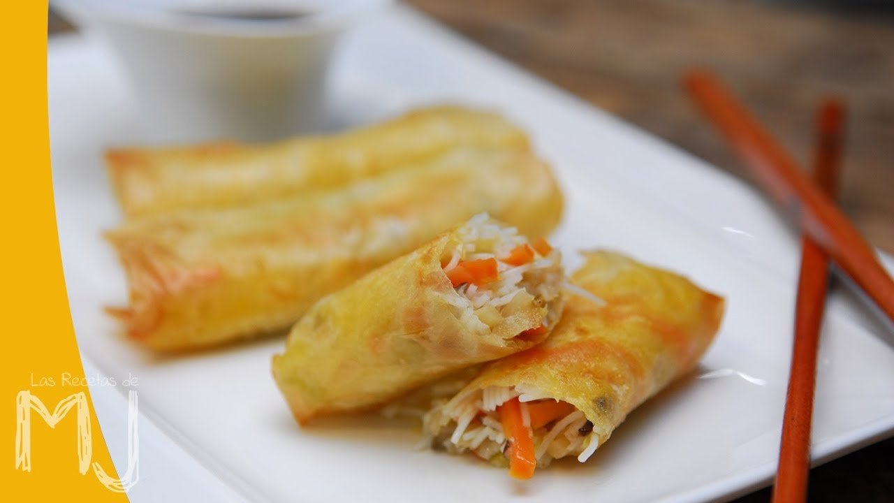 Receta de Rollitos de primavera fritos