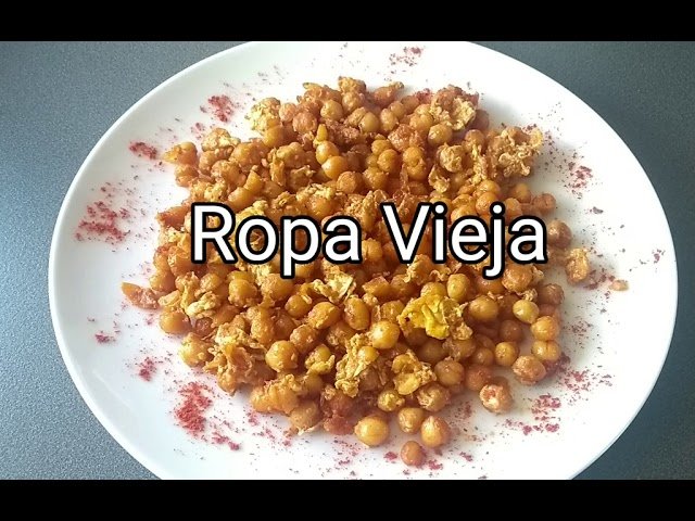 Receta de Ropa vieja con garbanzos de bote