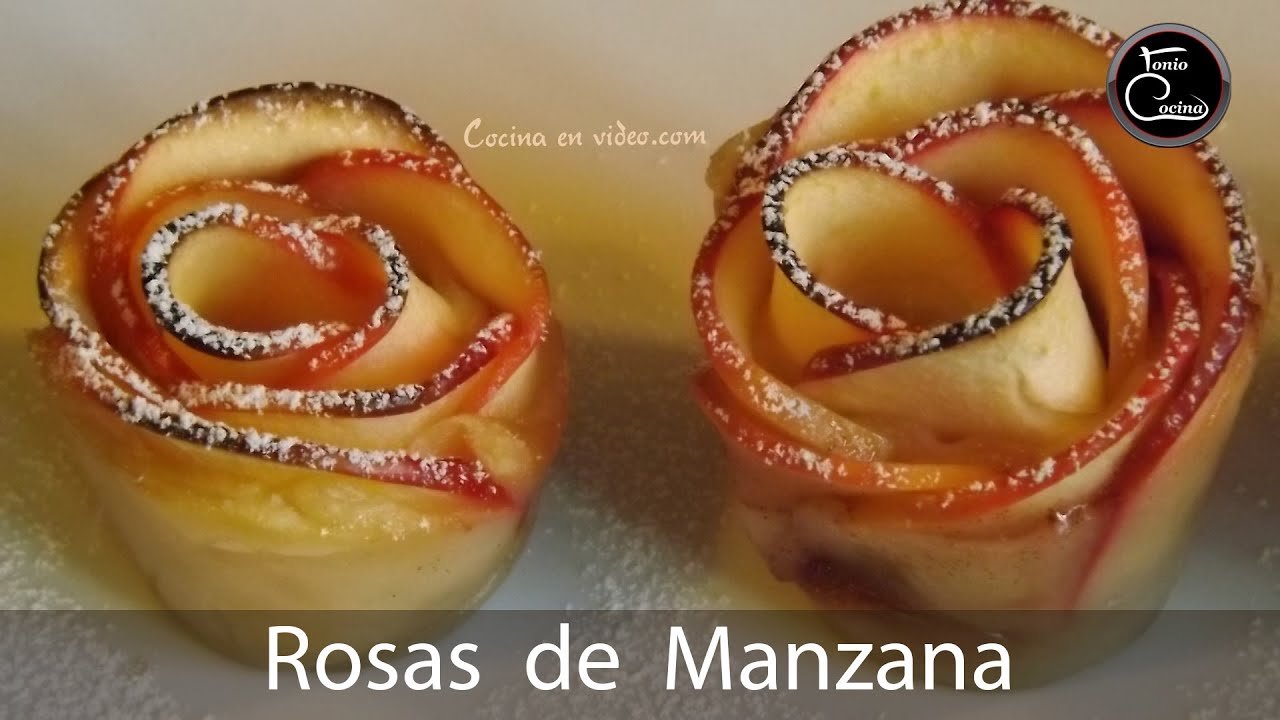 Receta de Rosas de manzana y hojaldre