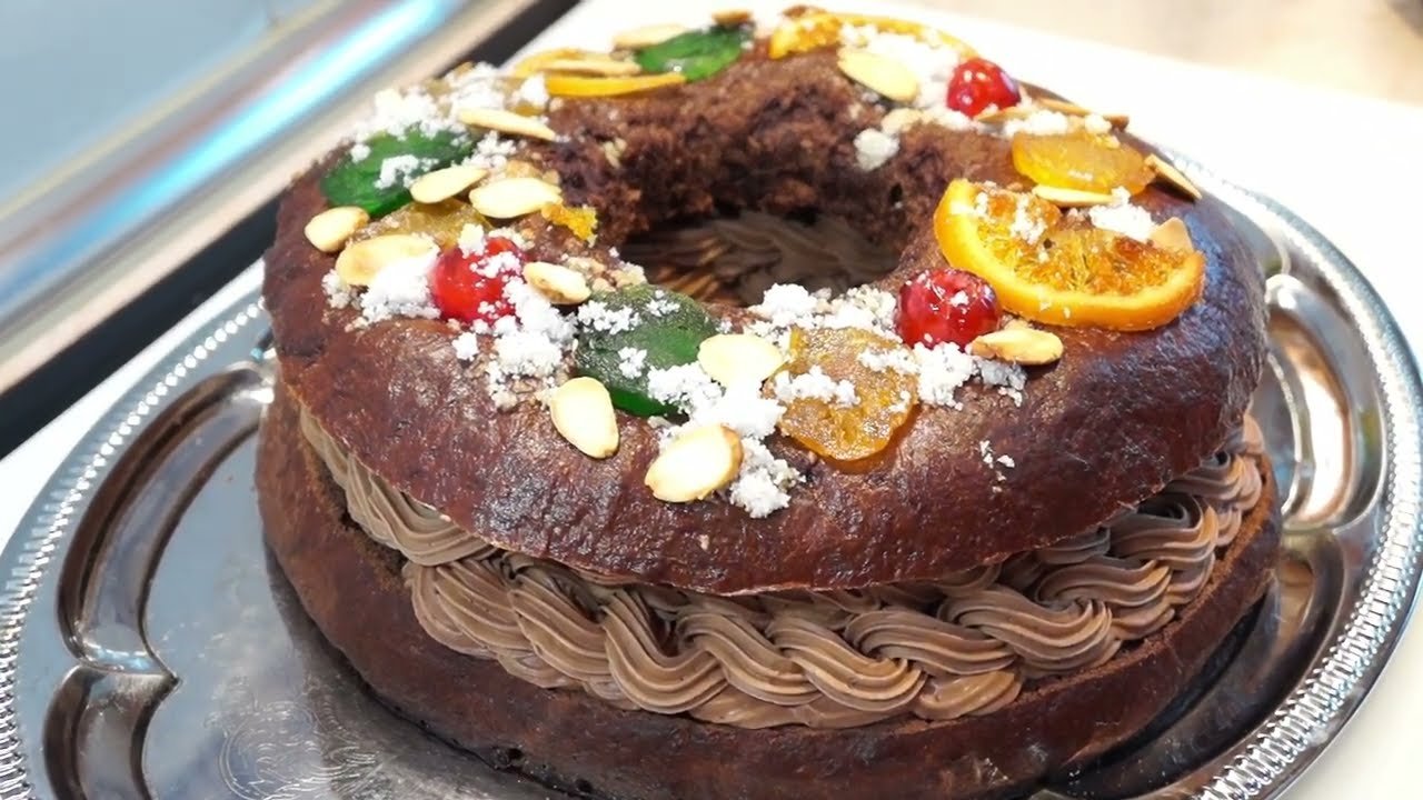 Receta de Roscón de Reyes de chocolate