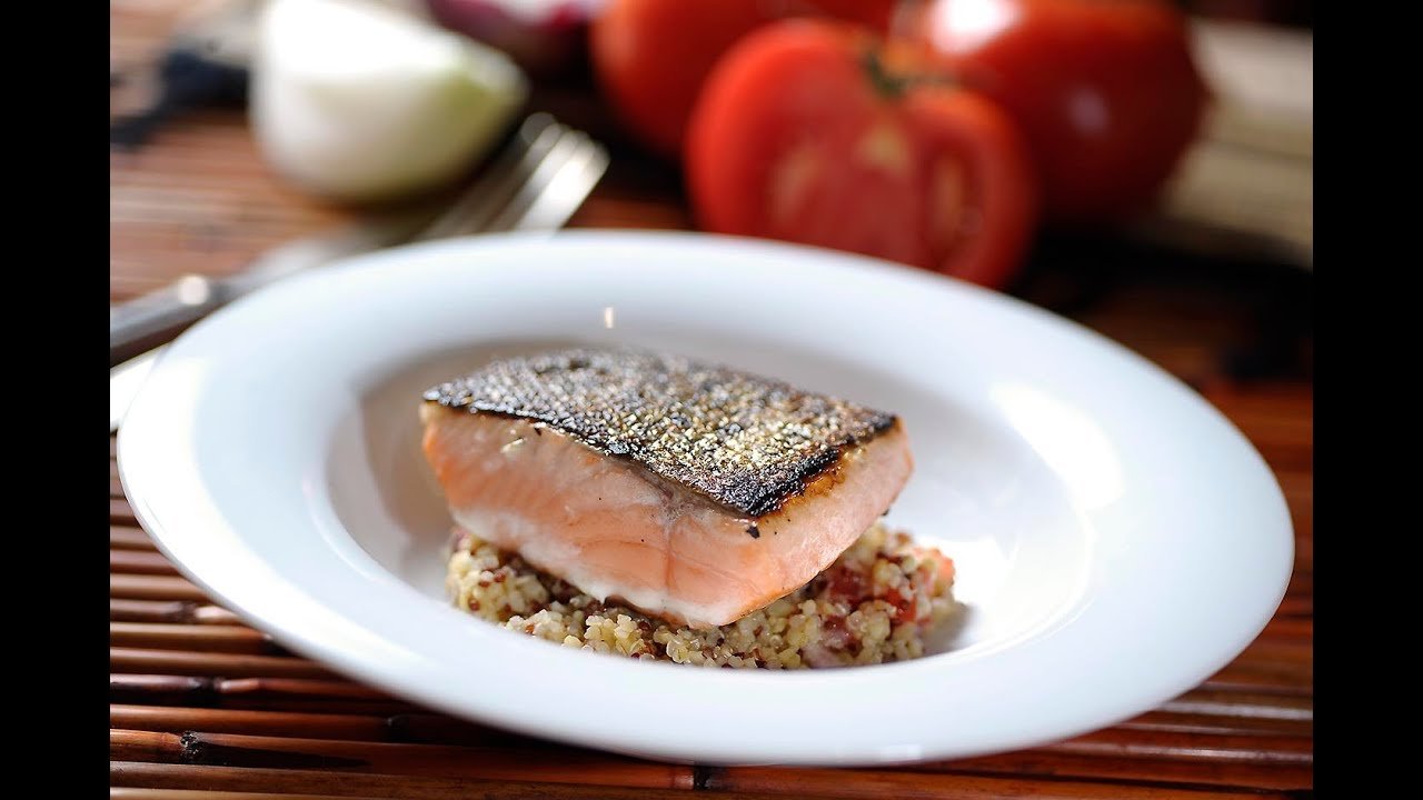 Receta de Salmón con quinoa
