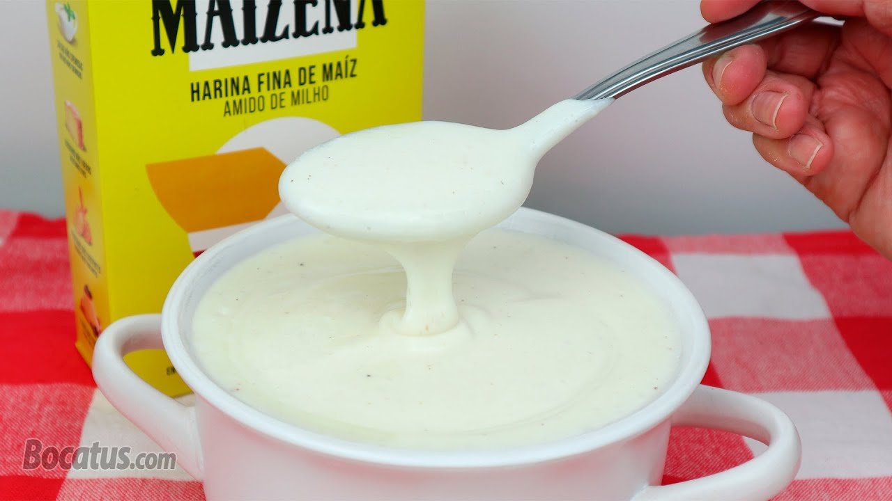 Receta de Salsa bechamel con maicena