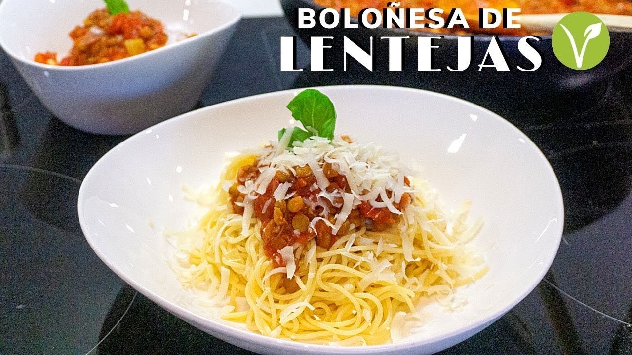 Receta de Salsa boloñesa de lentejas