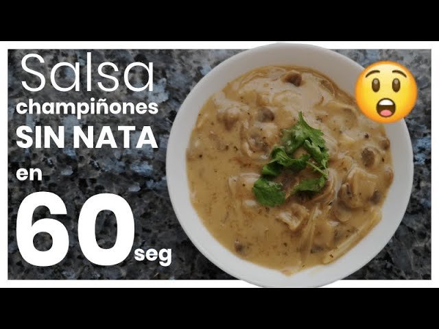 Receta de Salsa de champiñones sin nata