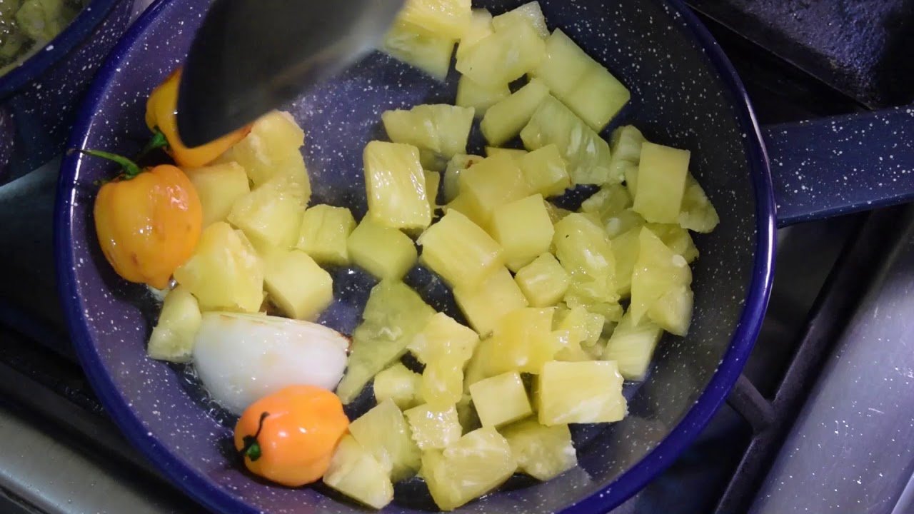 Receta de Salsa de piña con habanero