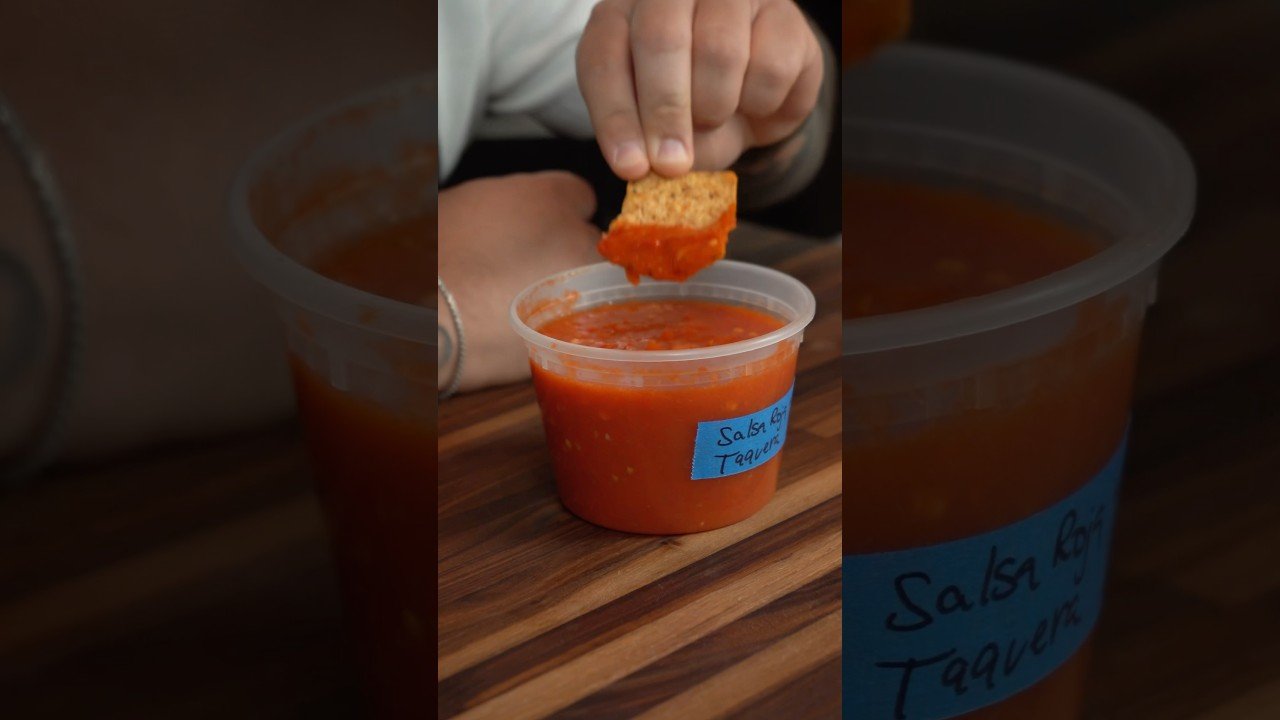 Receta de Salsa roja taquera