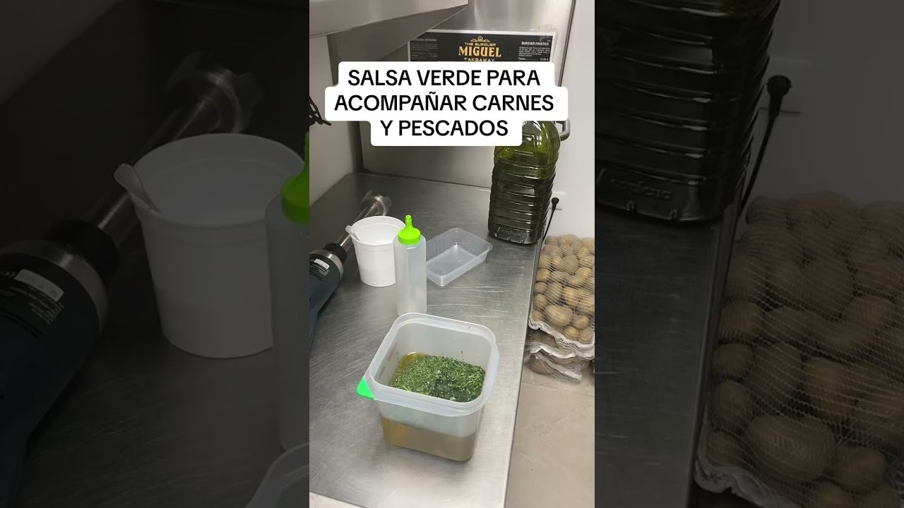 Receta de Salsa verde para carnes