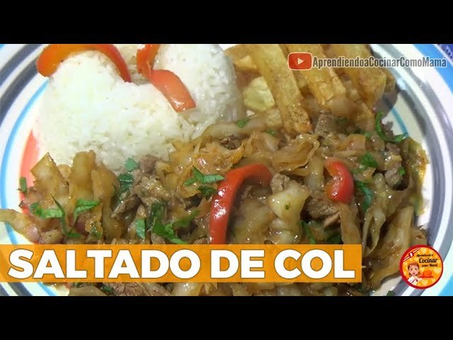 Receta de Saltadito de repollo