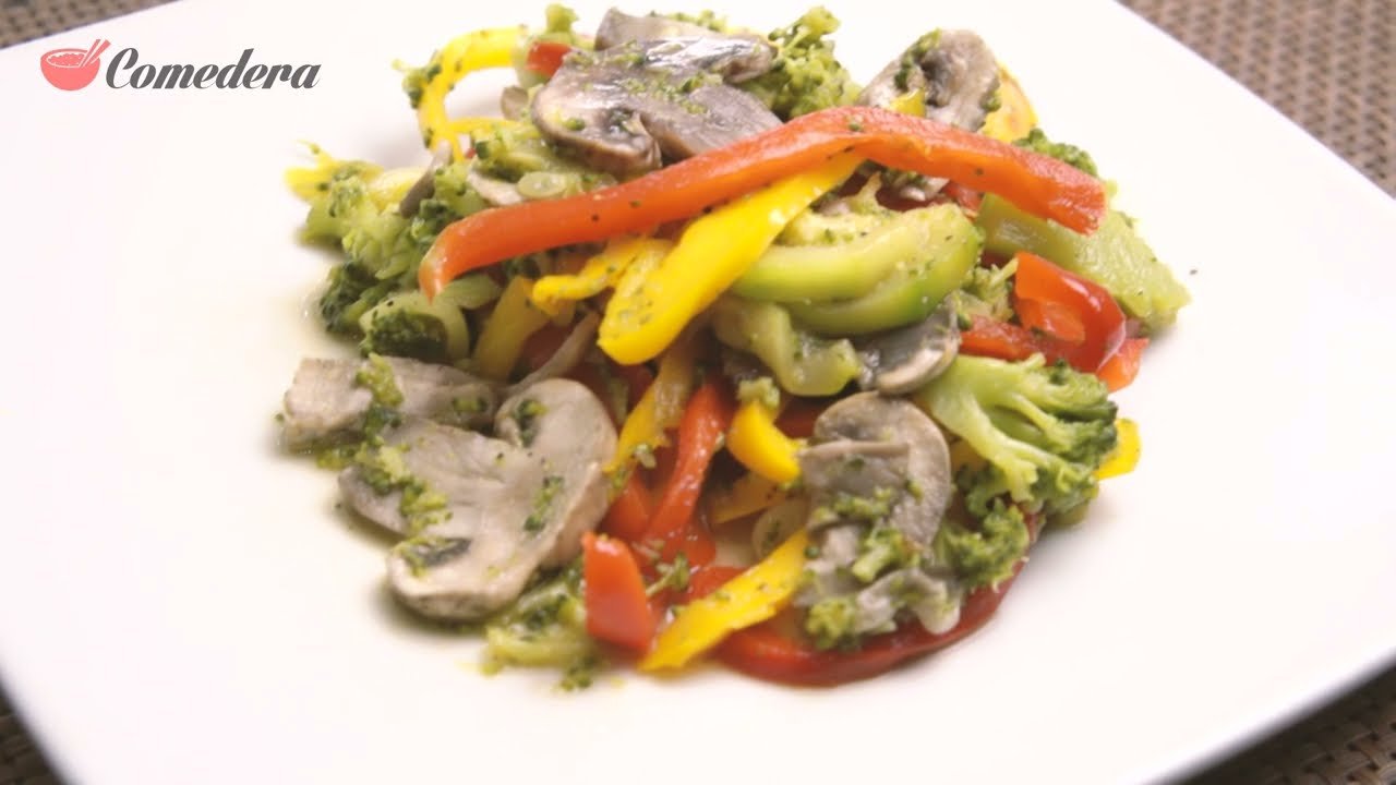 Receta de Salteado de brócoli y champiñones