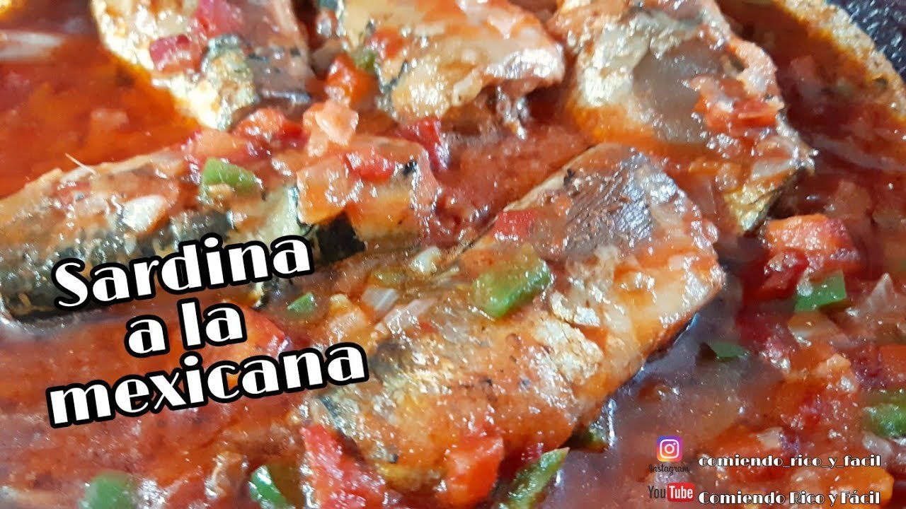 Receta de Sardinas a la mexicana