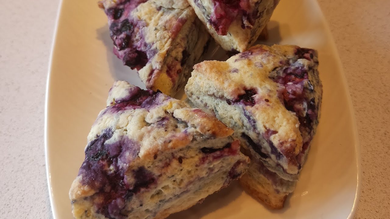Receta de Scones de limón y arándanos