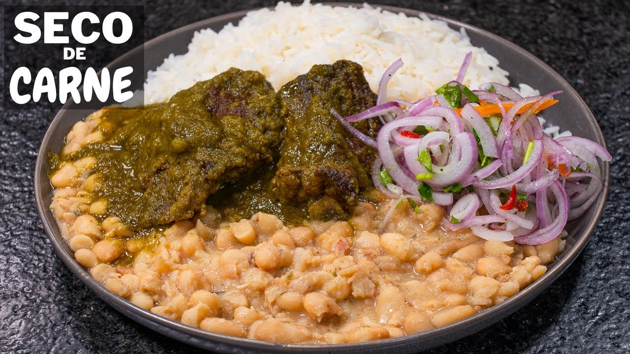 Receta de Seco de res con frejoles