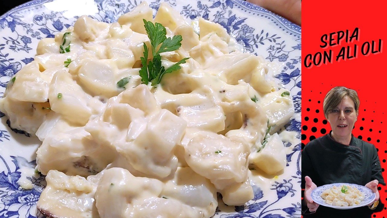 Receta de Sepia con patatas y alioli