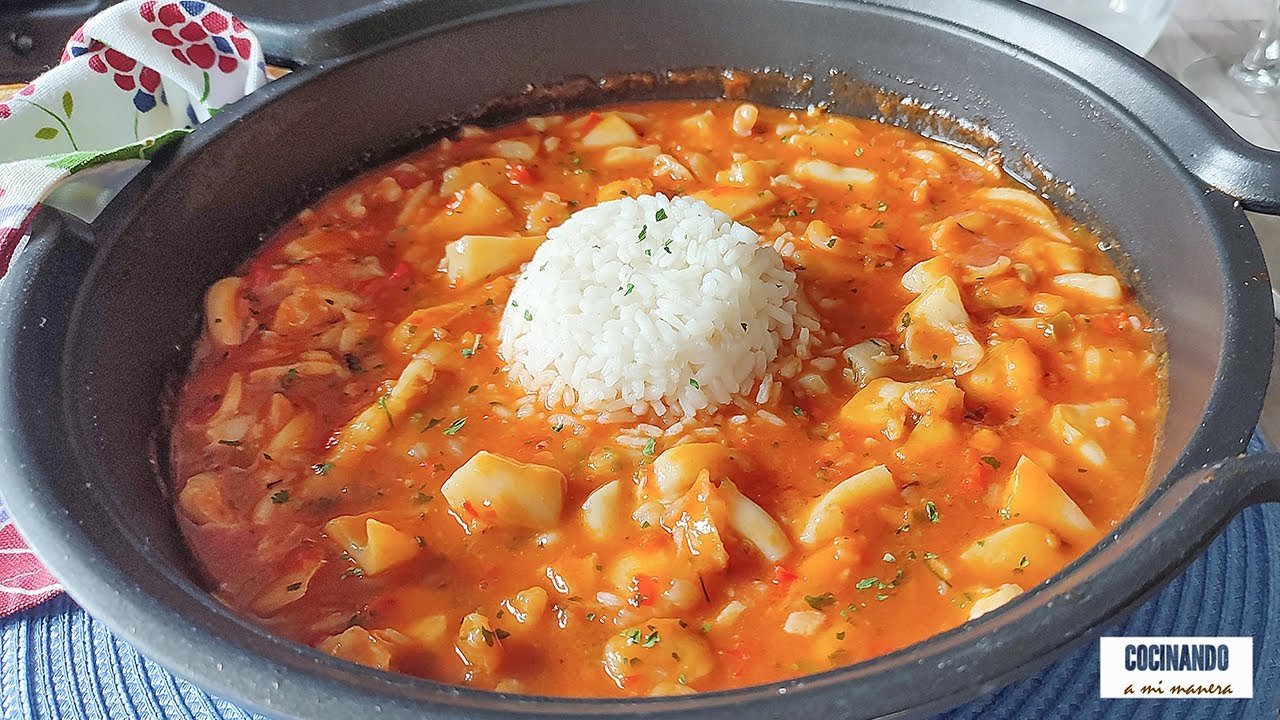 Receta de Sepia en salsa