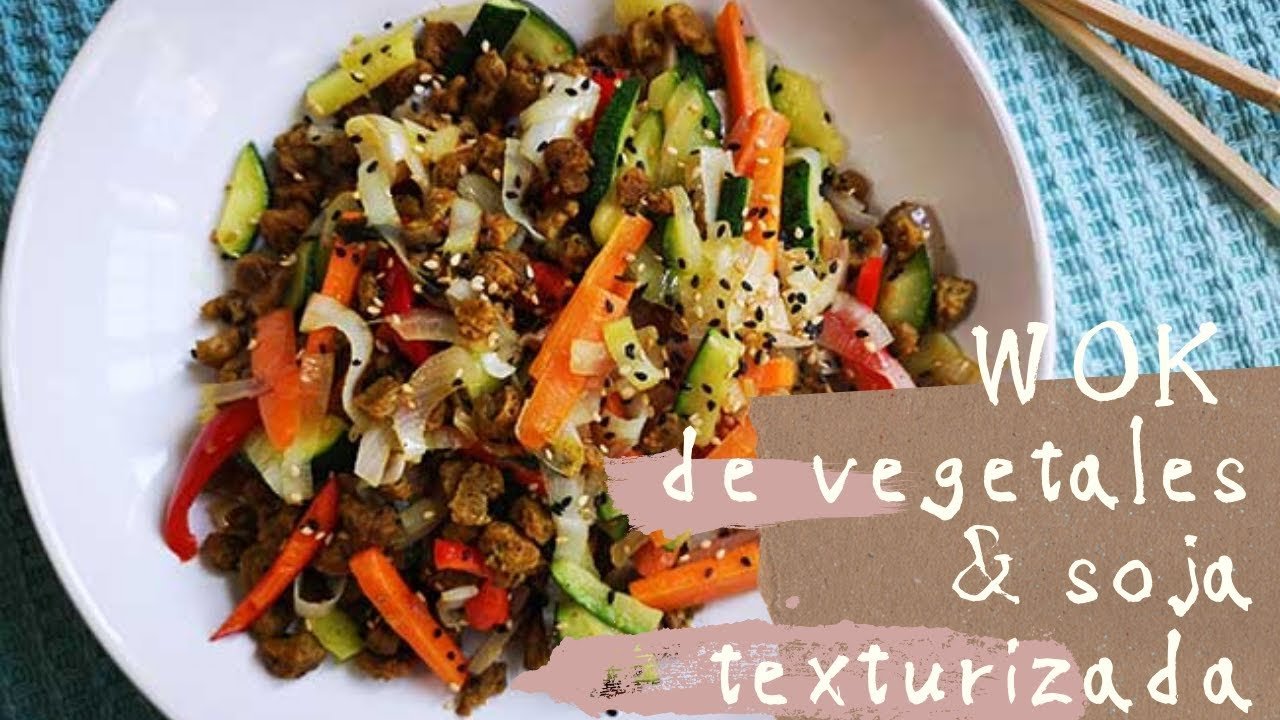 Receta de Soja texturizada con verduras