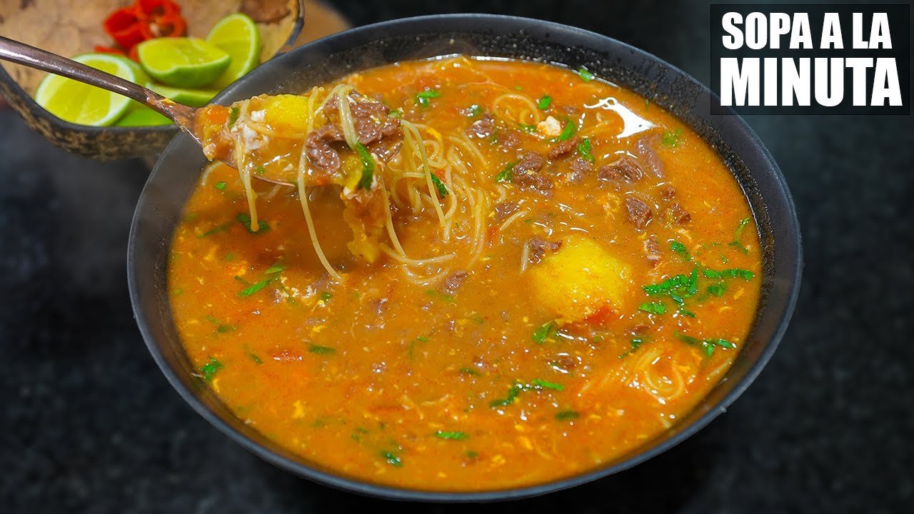 Receta de Sopa de carne molida