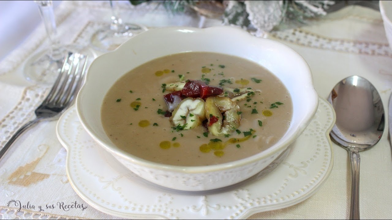 Receta de Sopa de castañas