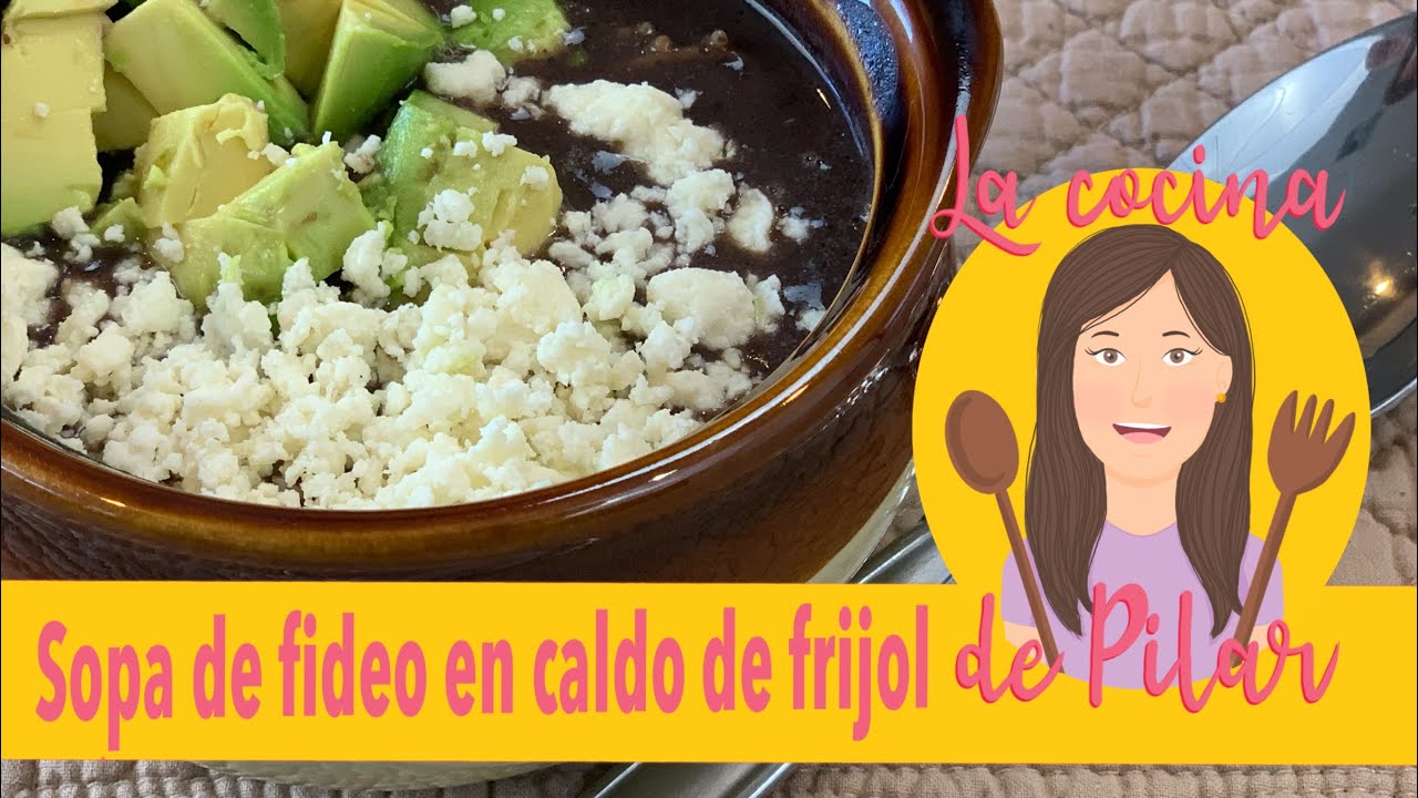 Receta de Sopa de fideos con caldo de frijol