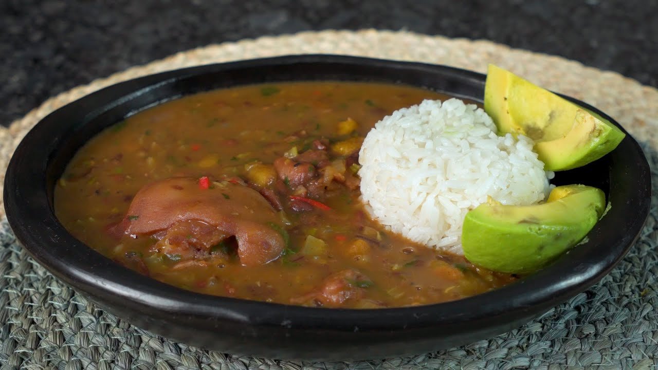 Receta de Sopa de frijol con cerdo