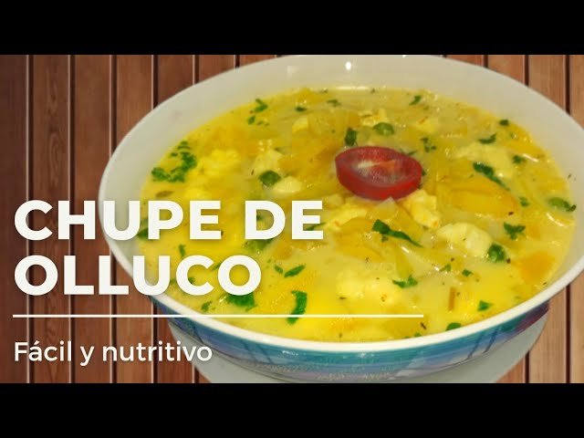 Receta de Sopa de olluco