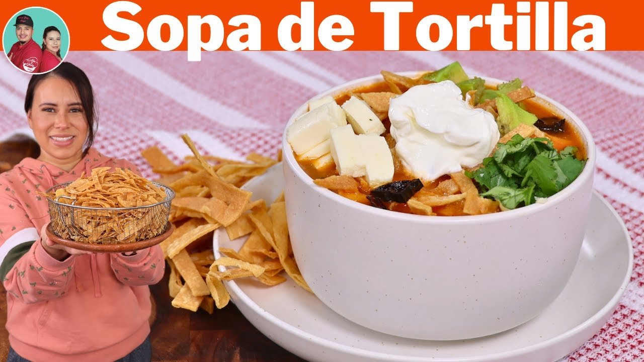 Receta de Sopa de tortilla con pollo