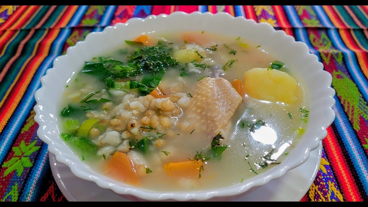 Receta de Sopa de trigo con pollo