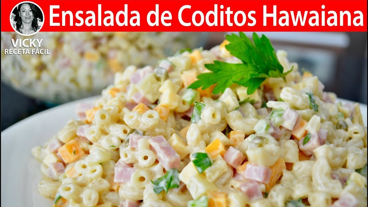 Receta de Sopa fría de coditos hawaiana