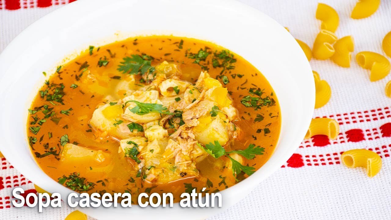 Receta de Sopa rápida de atún