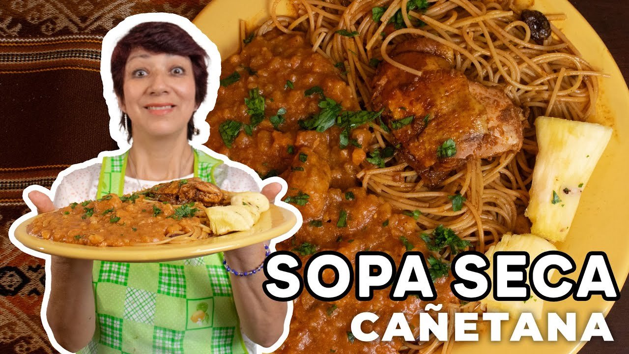 Receta de Sopa seca cañetana