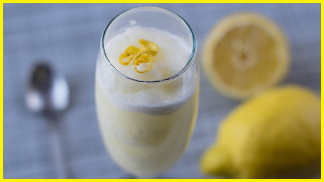 Receta de Sorbete de limón con clara de huevo