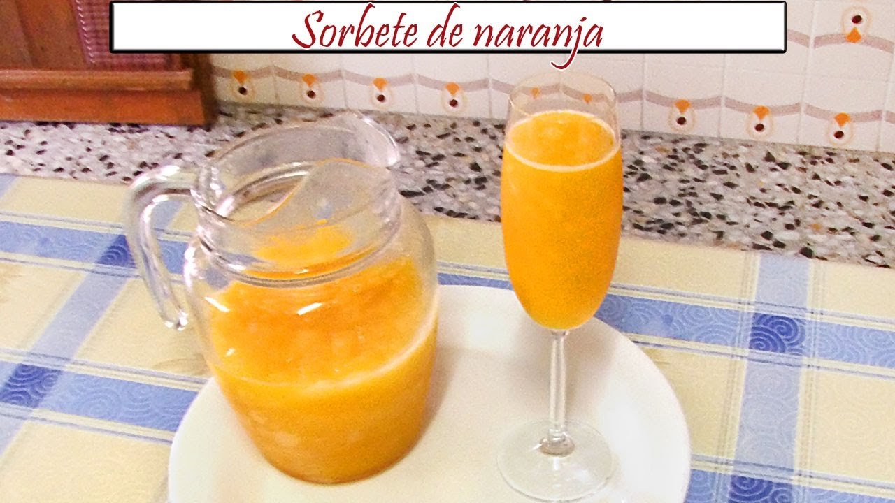 Receta de Sorbete de naranja al cava