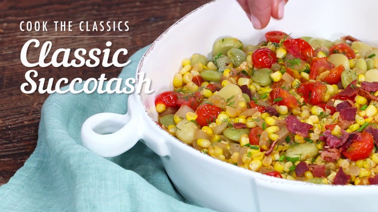 Receta de Succotash (plato de los indios americanos)