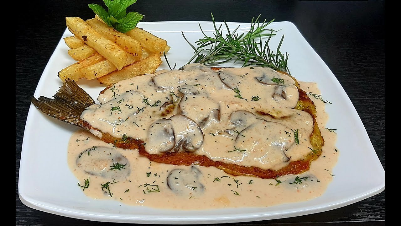 Receta de TRUCHAS EN SALSA DE CHAMPIÑONES