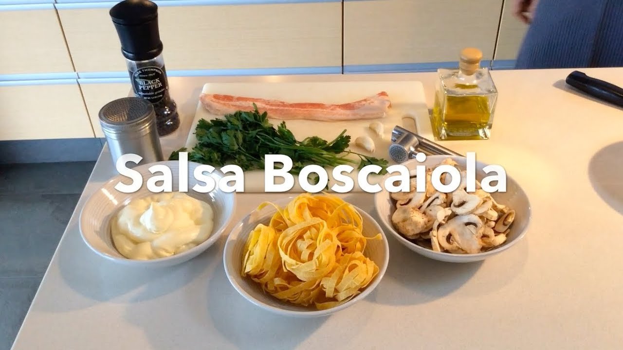 Receta de Tagliatellle alla boscaiola