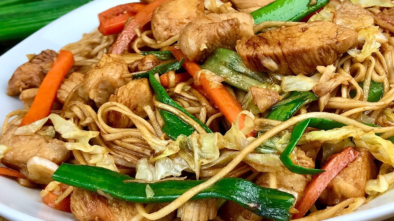 Receta de Tallarines chinos con pollo