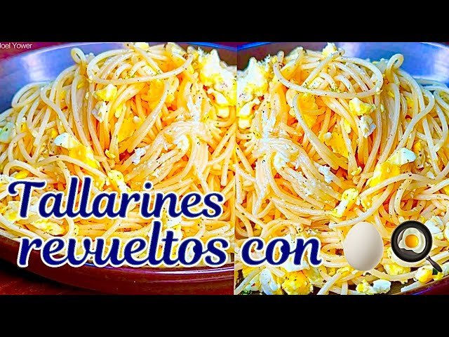 Receta de Tallarines con huevo