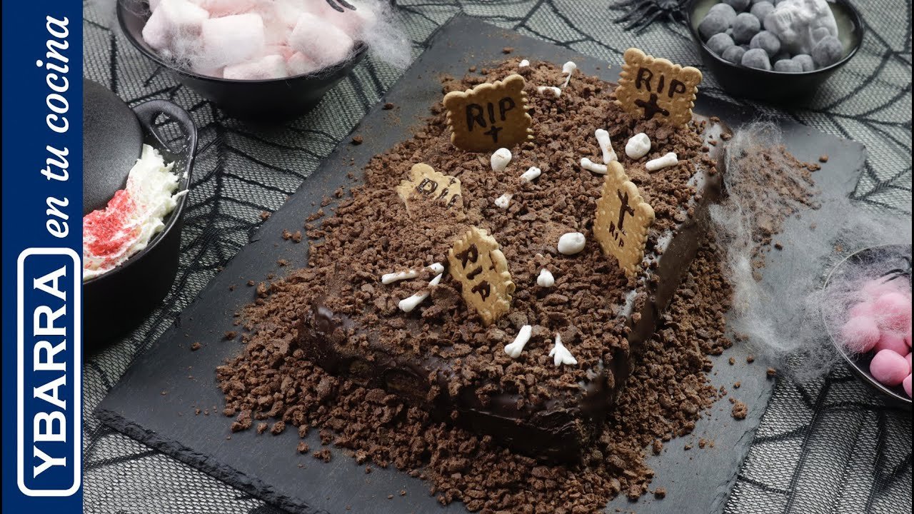 Receta de Tarta cementerio para Halloween