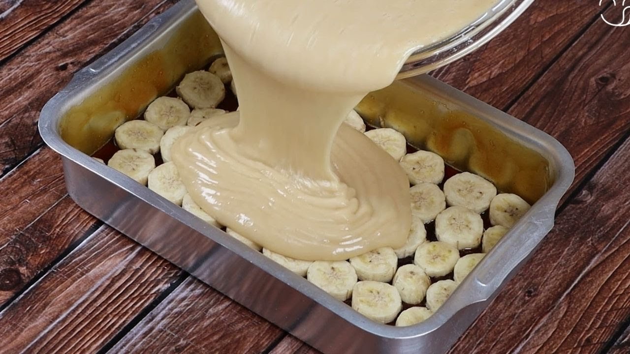 Receta de Tarta de bananas