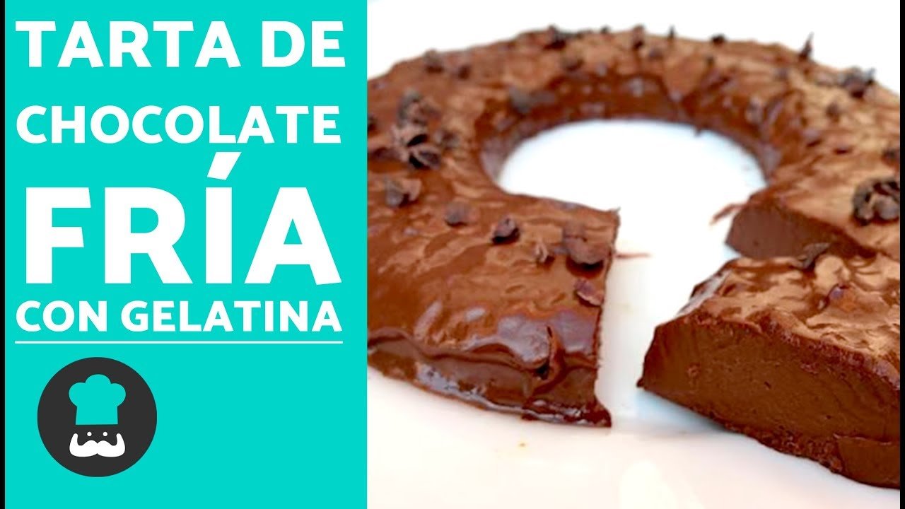 Receta de Tarta de chocolate fría con gelatina