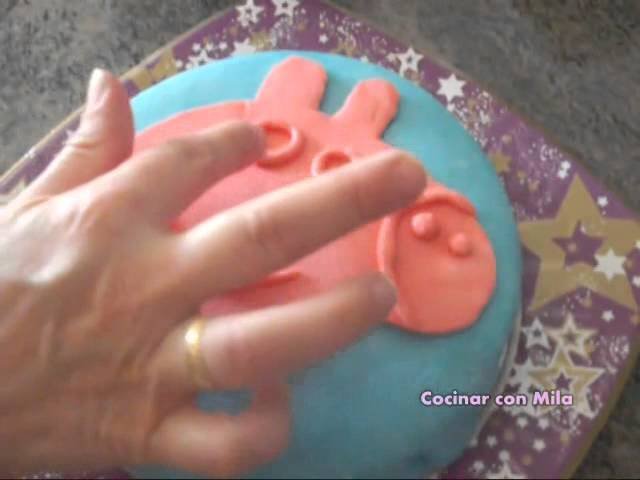 Receta de Tarta de cumpleaños- Peppa pig
