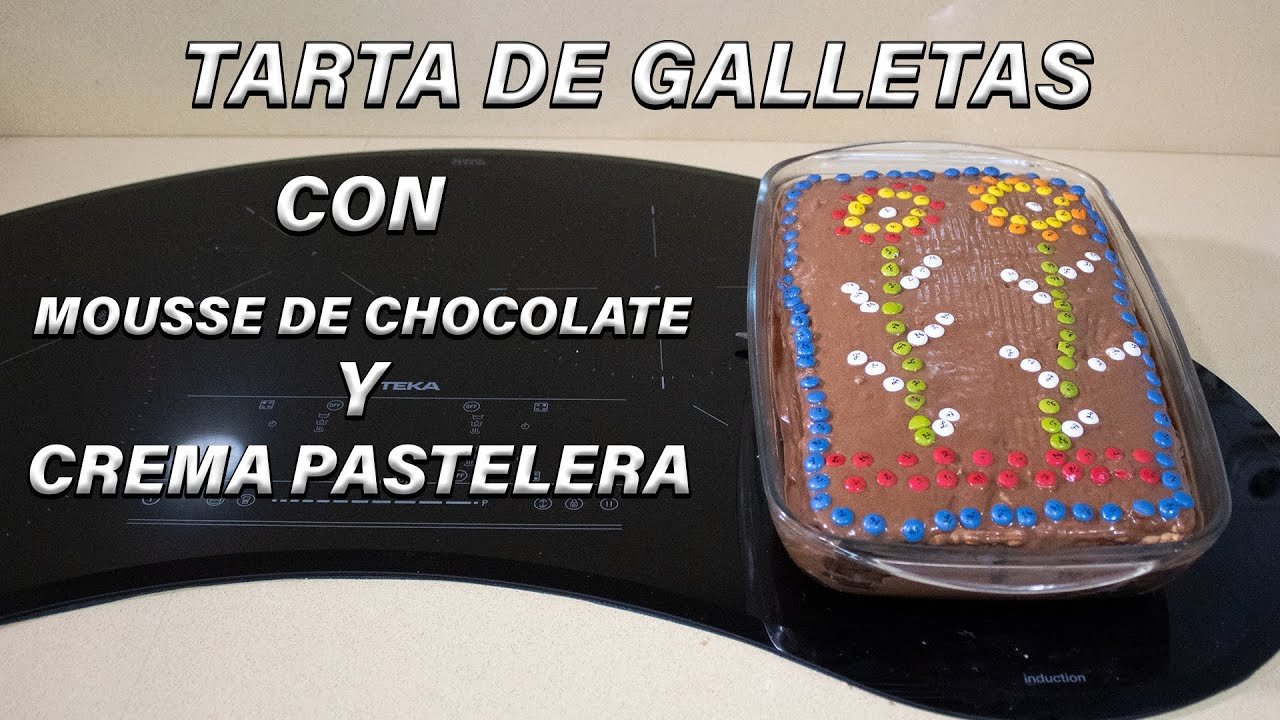 Receta de Tarta de galletas con mousse de chocolate
