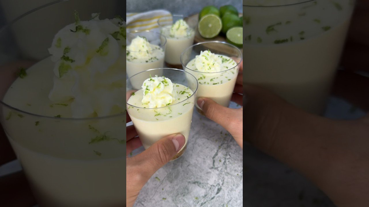 Receta de Tarta de limón en vasitos