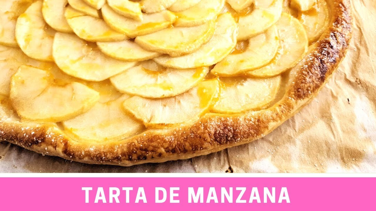 Receta de Tarta de manzana con hojaldre sin crema
