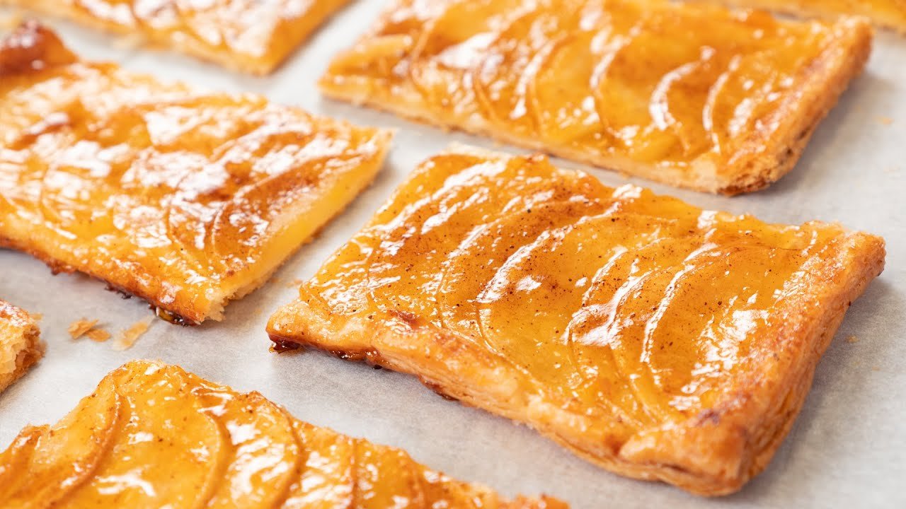 Receta de Tarta de manzana con hojaldre